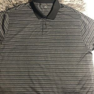 Liz Claiborne  Striped Black & Grey  Polo …